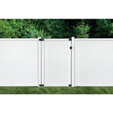 SIXTH AVENUE Belfast 4 in. x 4 in. x 96 in. White Vinyl Fence Post Kit