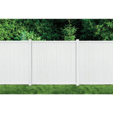 SIXTH AVENUE Belfast 4 in. x 4 in. x 96 in. White Vinyl Fence Post Kit