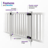 WamBam Fence 4 ft. x 4 ft. Sturbridge Vinyl Fence Gate with Stainless Steel Hardware