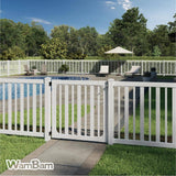 WamBam Fence 4 ft. x 4 ft. Sturbridge Vinyl Fence Gate with Stainless Steel Hardware