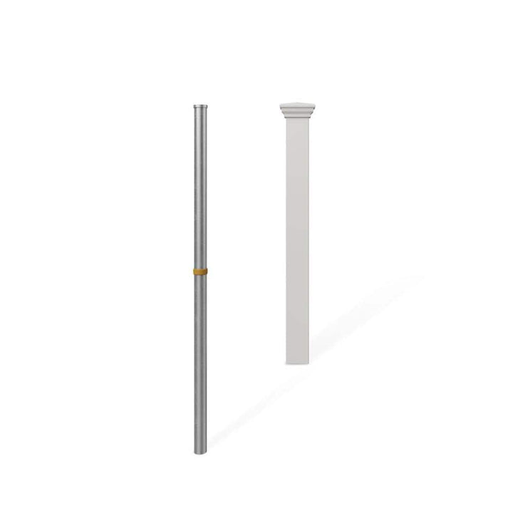 WamBam Fence No-Dig Vinyl Fence Post - Newport Finishing