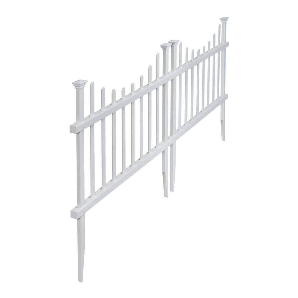 Zippity Outdoor Products Washington Vinyl Picket Fence Panel Kit 2-Pack