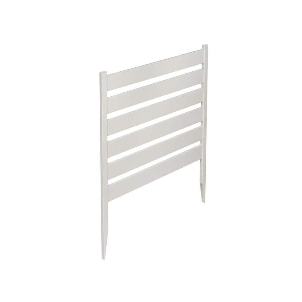 Zippity Outdoor Products Maui No-Dig White Vinyl Garden Fence Kit (3-Panels)