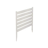 Zippity Outdoor Products Maui No-Dig White Vinyl Garden Fence Kit (3-Panels)