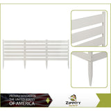 Zippity Outdoor Products Maui No-Dig White Vinyl Garden Fence Kit (3-Panels)