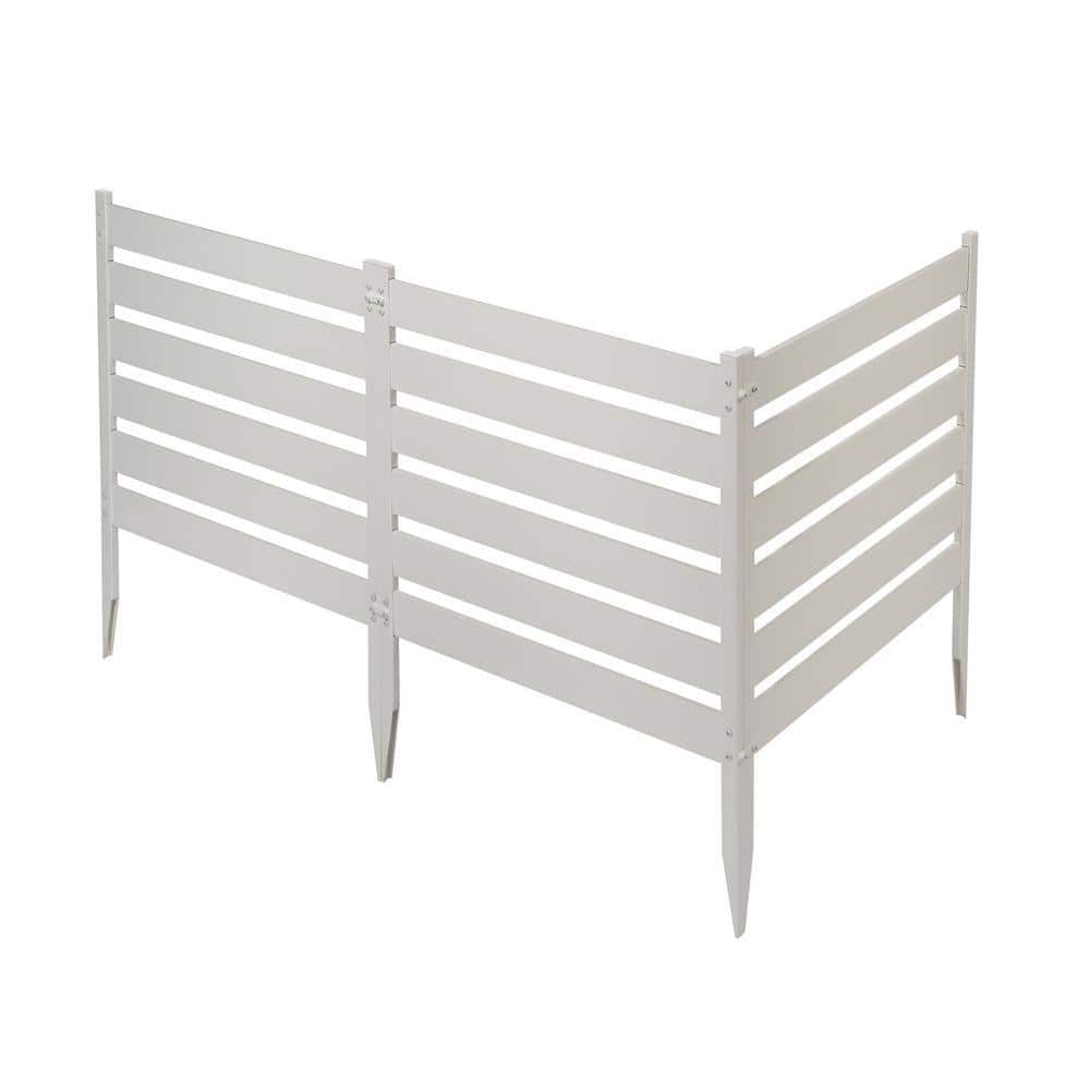 Zippity Outdoor Products Maui No-Dig White Vinyl Garden Fence Kit (3-Panels)