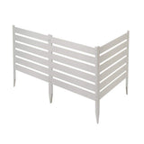 Zippity Outdoor Products Maui No-Dig White Vinyl Garden Fence Kit (3-Panels)