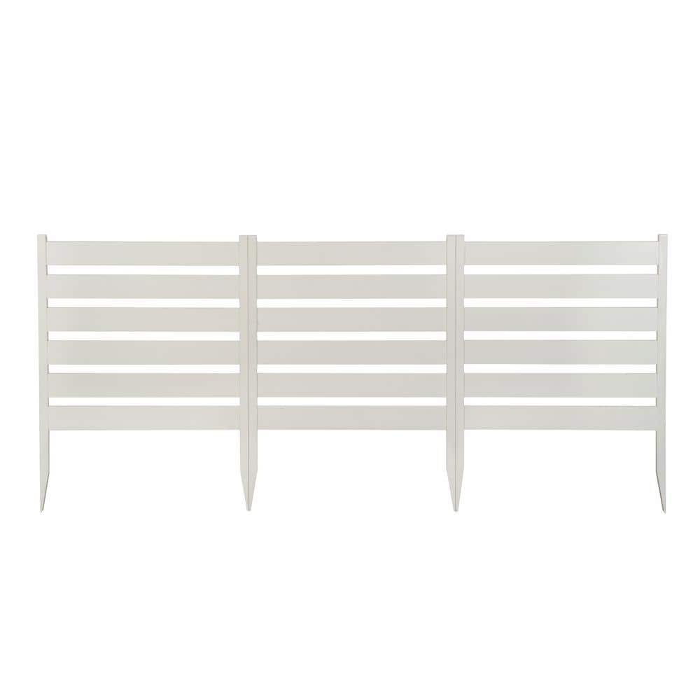 Zippity Outdoor Products Maui No-Dig White Vinyl Garden Fence Kit (3-Panels)