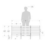 Zippity Outdoor Products Maui No-Dig White Vinyl Garden Fence Kit (3-Panels)
