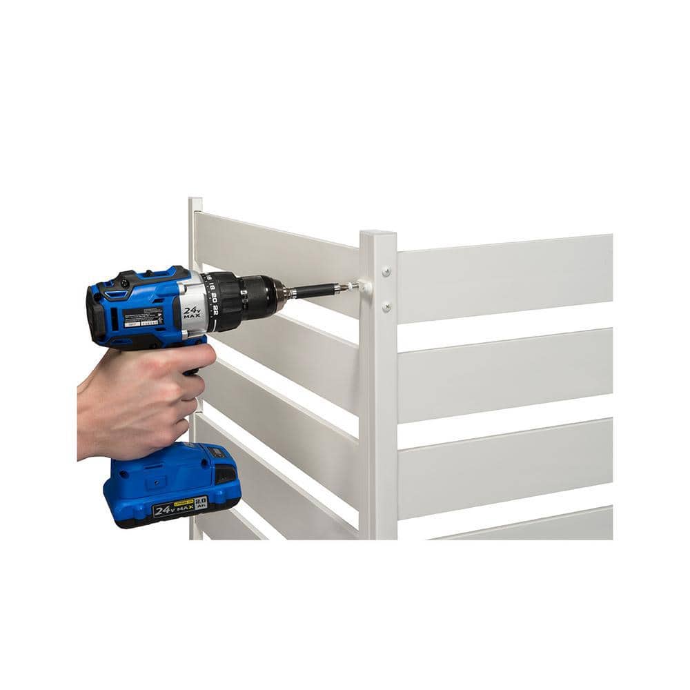 Zippity Outdoor Products Maui No-Dig White Vinyl Garden Fence Kit (3-Panels)