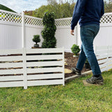 Zippity Outdoor Products Maui No-Dig White Vinyl Garden Fence Kit (3-Panels)