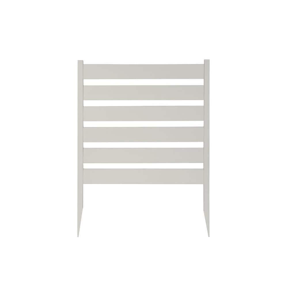 Zippity Outdoor Products Maui No-Dig White Vinyl Garden Fence Kit (3-Panels)
