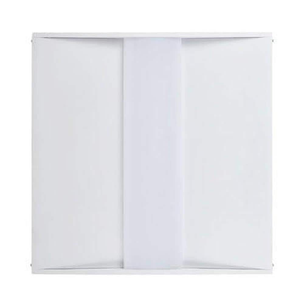 Viribright 25/35-Watt 2 ft. x 2 ft. CCT Selectable 3000K/4000K/5000K 4550 lm 100-Volt to 277-Volt LED Troffer Light Panel (2-Pack)