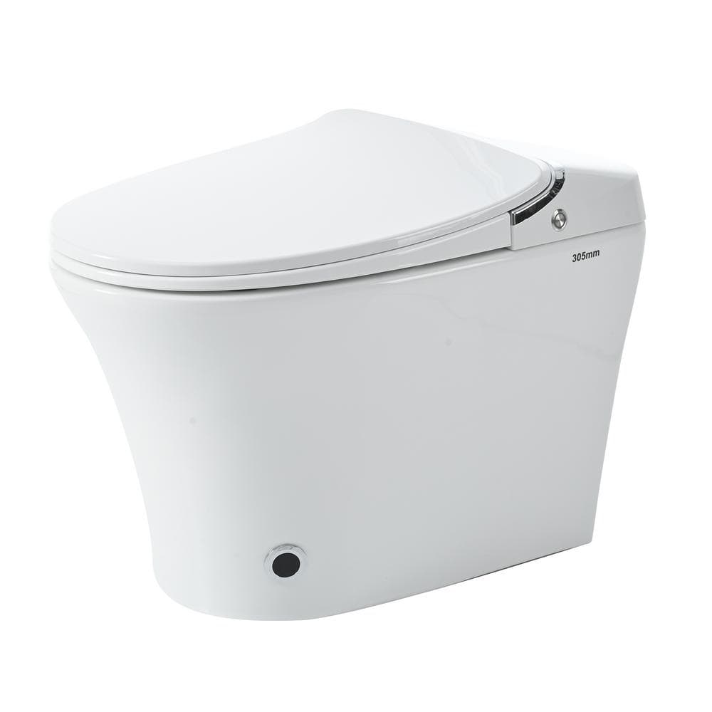 Virubi Heated Seat Smart Toilet with Remote Control and Warm Dryer