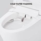 Virubi Elongated Smart Toilet Bidet with Dual Flush & Foot Sensor