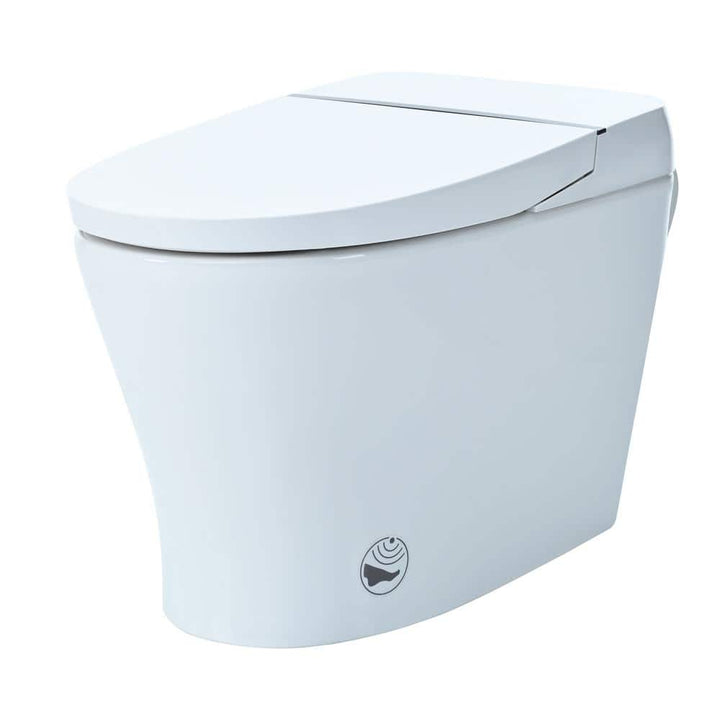 Virubi Elongated Smart Toilet Bidet with Dual Flush & Foot Sensor
