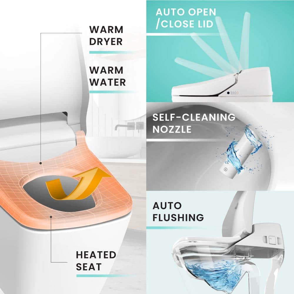 VOVO Stylement Tankless Smart One-Piece Bidet Toilet - Auto Open & Flush