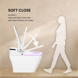 VOVO Stylement Tankless Smart Bidet One-Piece Toilet with UV LED Auto Flush & Heated Seat