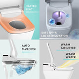 VOVO Stylement Tankless Smart Bidet One-Piece Toilet with UV LED Auto Flush & Heated Seat