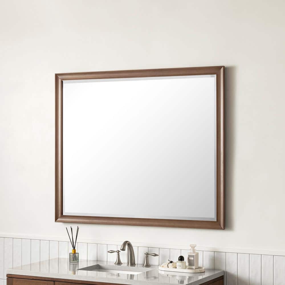 James Martin Vanities Glenbrook 48" White Wash Walnut Vanity Mirror