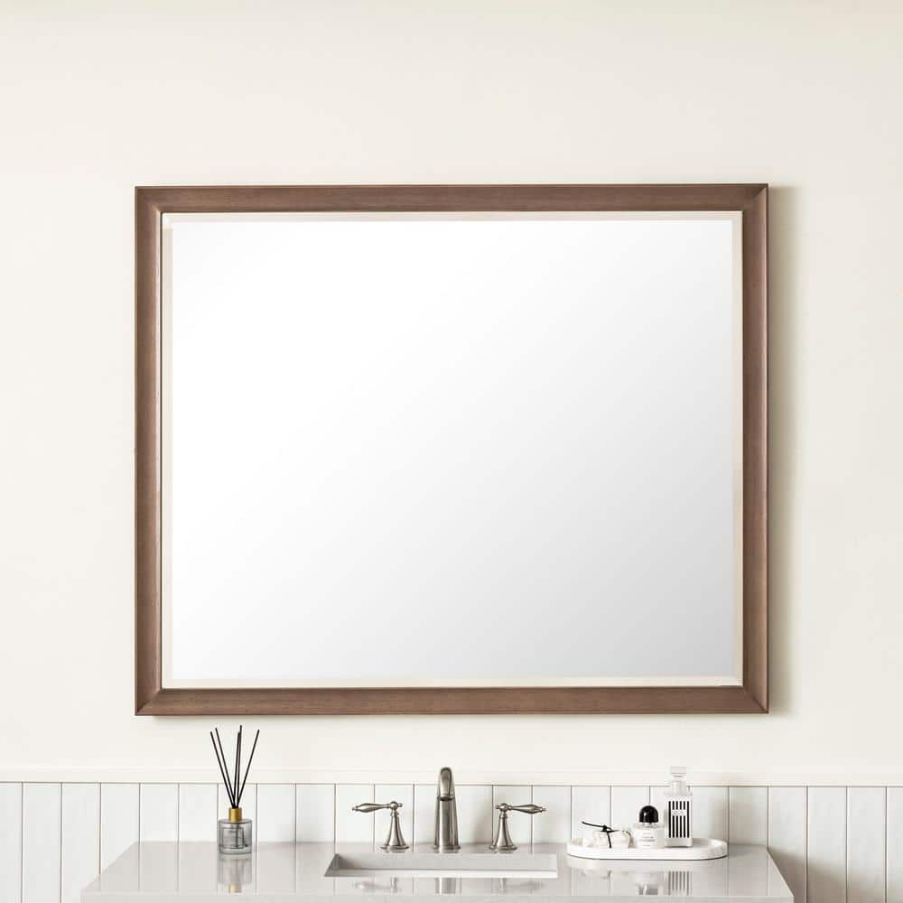 James Martin Vanities Glenbrook 48" White Wash Walnut Vanity Mirror