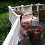 Weatherables Walton 3 ft. H x 5 ft. W White Vinyl Railing Gate Kit