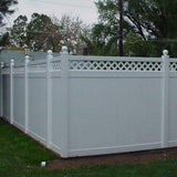 Weatherables 4 in. x 4 in. White Vinyl Ball Post Cap