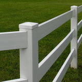 Weatherables 4 in. x 4 in. White Vinyl External Pyramid Post Cap