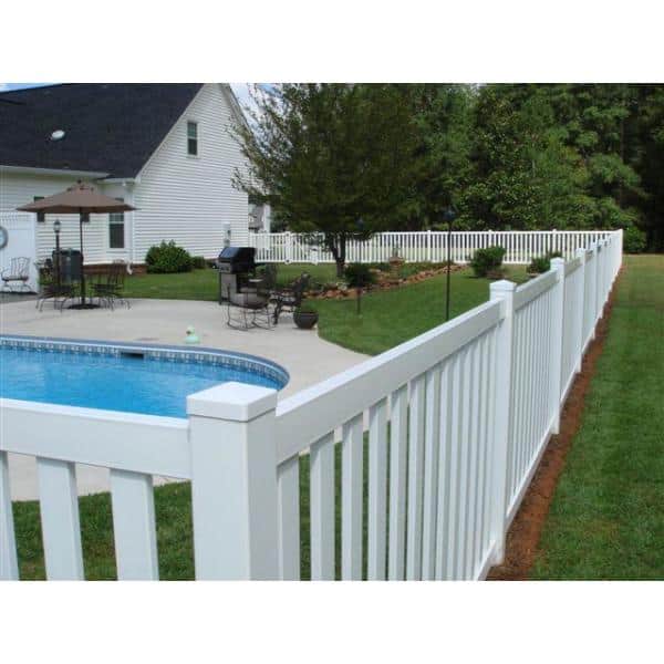 Weatherables 5 in. x 5 in. White Vinyl External Pyramid Post Cap