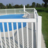 Weatherables 5 in. x 5 in. White Vinyl External Pyramid Post Cap