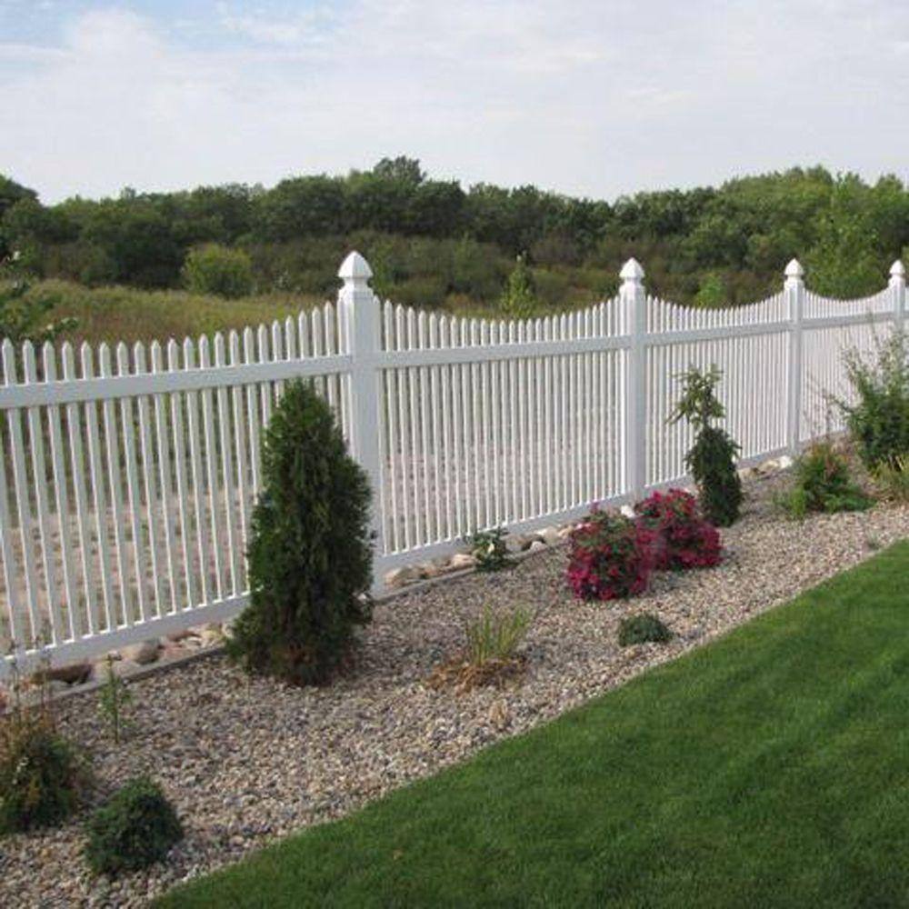 Weatherables 5 in. x 5 in. White Vinyl Gothic Post Cap