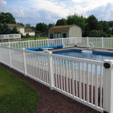 Weatherables 4 in. x 4 in. White Vinyl New England Post Cap