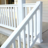 Weatherables 44 in. Vinyl White Railing Post Sleeve Kit
