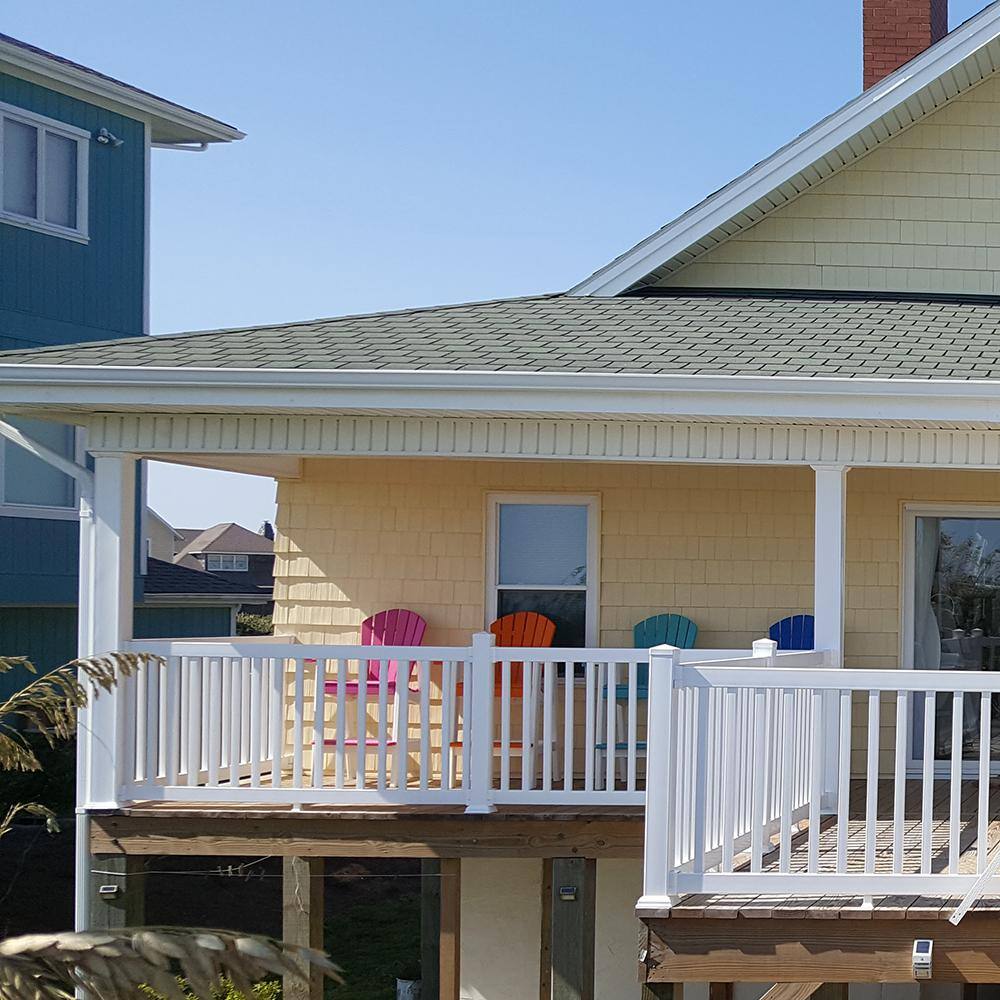 Weatherables 44 in. Vinyl White Railing Post Sleeve Kit