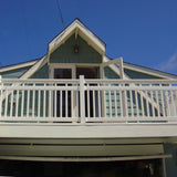 Weatherables Hallandale 3.5 ft. H x 5 ft. W White Vinyl Railing Gate Kit