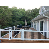 Weatherables Vilano 3 ft. H x 5 ft. W White Vinyl Railing Gate Kit