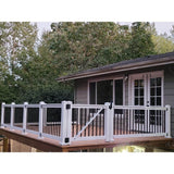 Weatherables Vilano 3 ft. H x 5 ft. W White Vinyl Railing Gate Kit