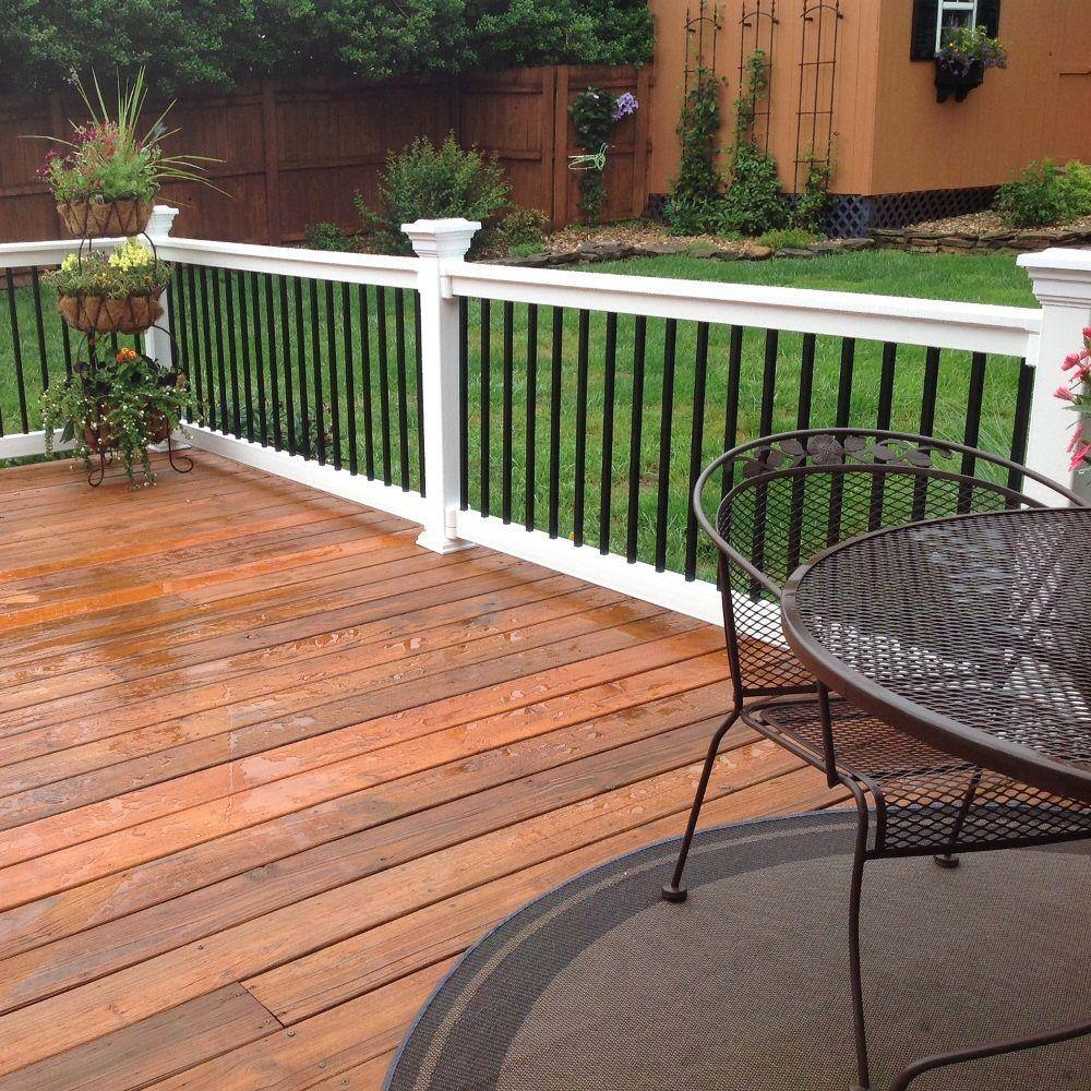Weatherables Vilano 3 ft. H x 5 ft. W White Vinyl Railing Gate Kit