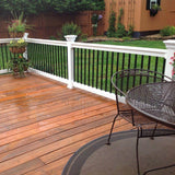 Weatherables Vilano 3 ft. H x 5 ft. W White Vinyl Railing Gate Kit