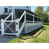 Weatherables Vilano 3.5 ft. H x 5 ft. W White Vinyl Railing Gate Kit