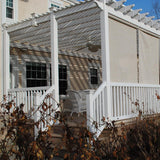 Weatherables Naples 3.5 ft. H x 6 ft. W White Vinyl Stair Railing Kit