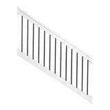 Weatherables Bellaire 3.5 ft. H x 96 in. W White Vinyl Stair Railing Kit