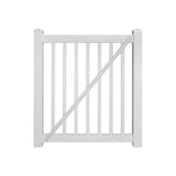 Weatherables Neptune 4 ft. W x 4 ft. H White Vinyl Pool Fence Gate