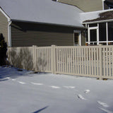 Weatherables Crestview 4 ft. W x 4 ft. H White Vinyl Pool Fence Gate