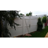 Weatherables Mason 3.7 ft. W x 7 ft. H White Vinyl Privacy Fence Gate Kit