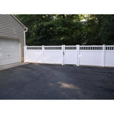 Weatherables Mason 3.7 ft. W x 7 ft. H White Vinyl Privacy Fence Gate Kit
