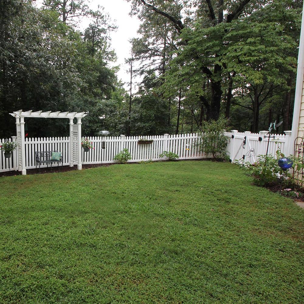 Weatherables Provincetown 3 ft. H x 8 ft. W White Vinyl Picket Fence Panel Kit
