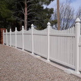 Weatherables Richmond 5 ft. H x 6 ft. W White Vinyl Picket Fence Panel Kit