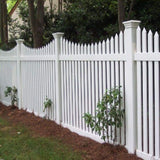 Weatherables Richmond 5 ft. H x 6 ft. W White Vinyl Picket Fence Panel Kit