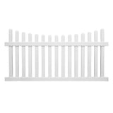 Weatherables Ellington 3 ft. H x 6 ft. W White Vinyl Picket Fence Panel Kit